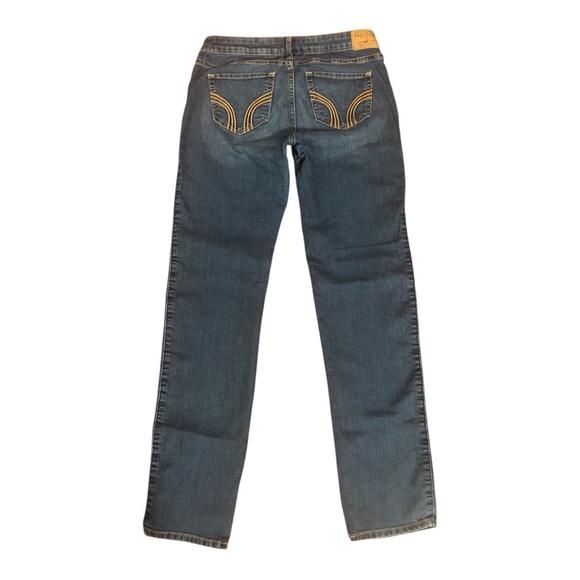 🔹Hollister Women's Straight Leg Blue Jeans Sz 7-R🔹 - Picture 2 of 11